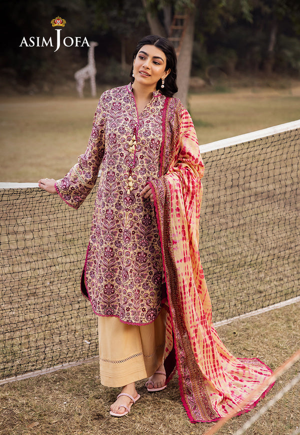 AJUBJD-21 Printed Lawn Stitched 3 Pcs
