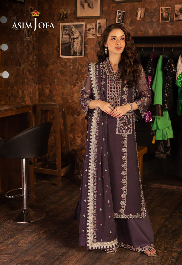 AJLLF-05 Embroidered Chiffon 3 Pcs
