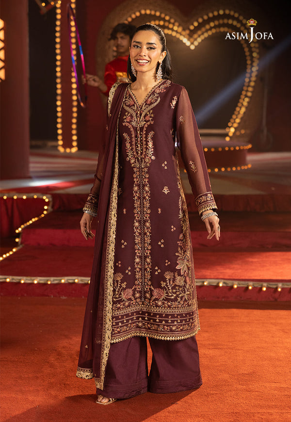 AJLLF-04 Embroidered Chiffon 3 Pcs