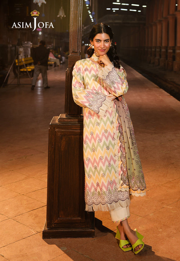 AJUBF-87 DIGITAL PRINTED LAWN 3 PCS