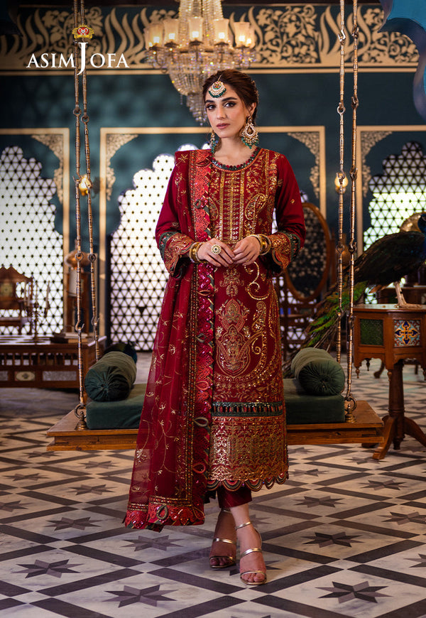 AJFIP-21 EMBROIDERED LAWN 3 PCS