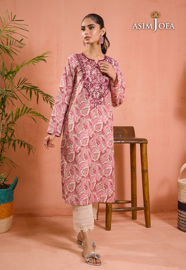 AJGR-03 EMBROIDERED COTTON SILK 1 PC