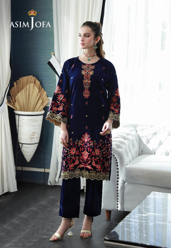 AJVG-03 EMBROIDERED VELVET 2PC