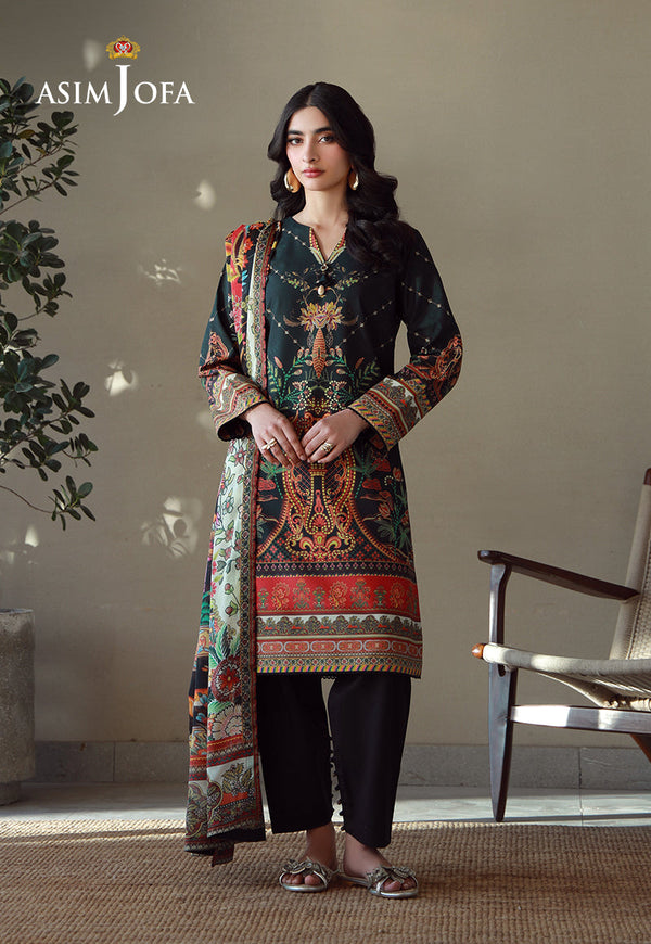 AJPB-168 PRINTED ARABIC LAWN 3PCS