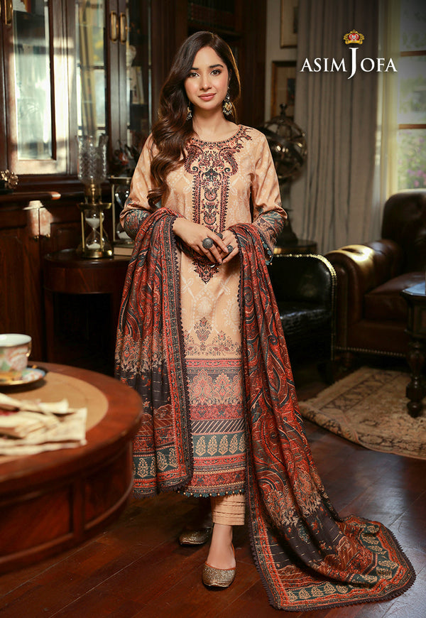 AJAWP-03 STITCHED EMBROIDERED KARANDI 3 PCS