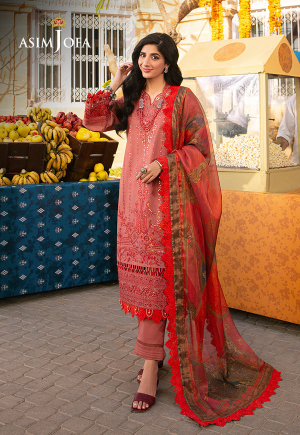 AJAR-35 EMBROIDERED LAWN 3 PCS