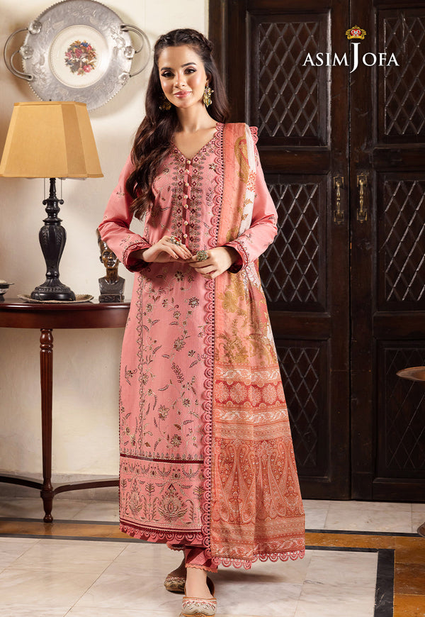 AJRWP-35 STITCHED EMBROIDERED SLUB 3 PCS