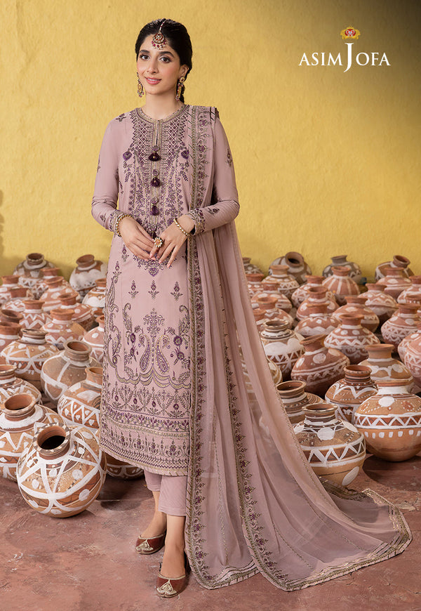 AJAB-06 EMBROIDERED LAWN SILK 3 PCS