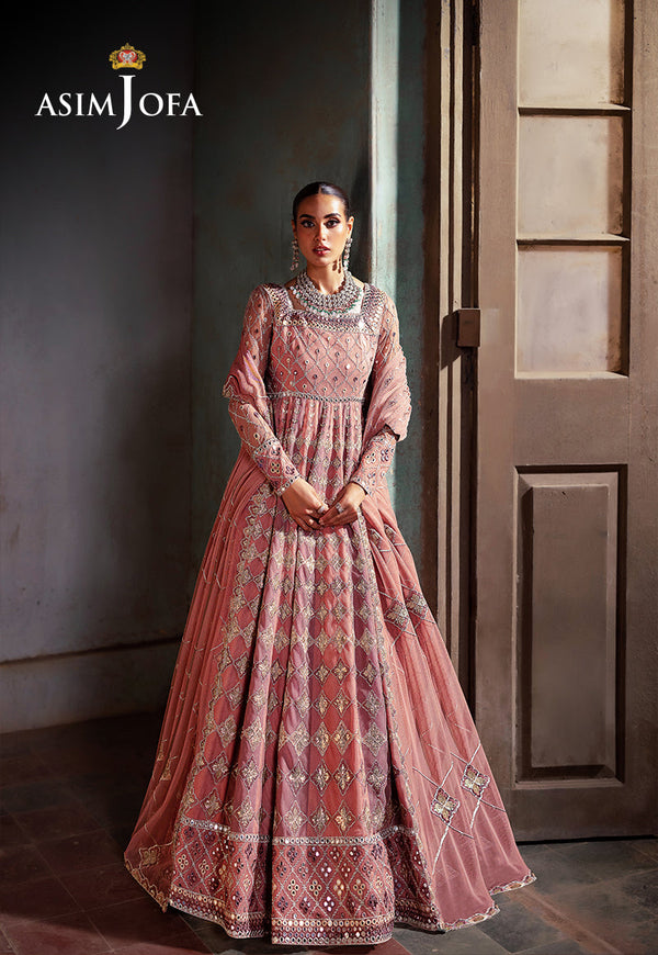 AJKBB-03 EMBROIDERED NET STITCHED 3 PCS