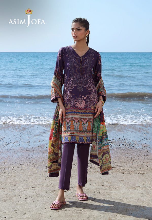 AJPB-156 PRINTED ARABIC LAWN 3 PCS
