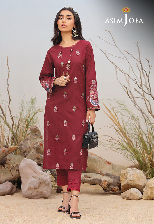 AJWS-03 (1-PC) EMBROIDERED SELF JACQUARD 1 PC