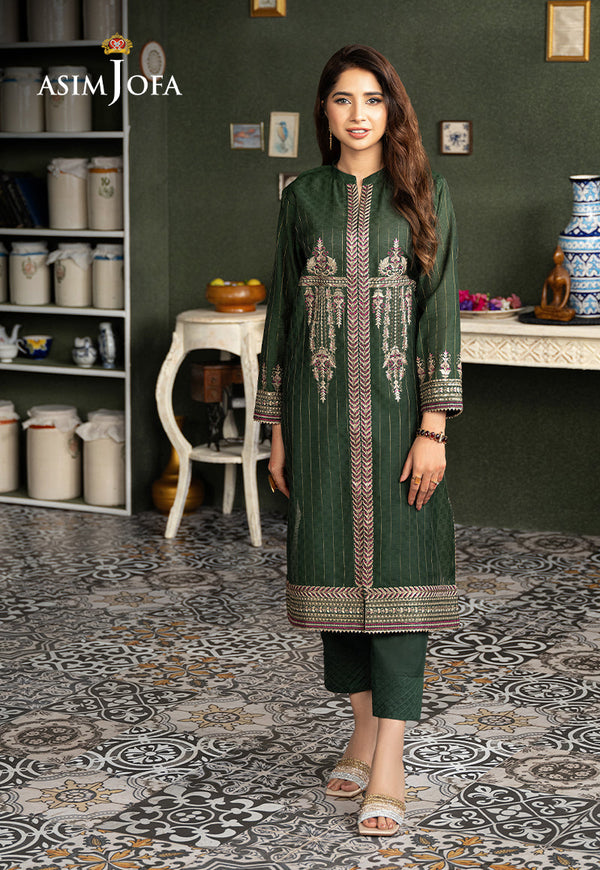 AJOD-17  EMBROIDERED YARN DYED 2 PCS