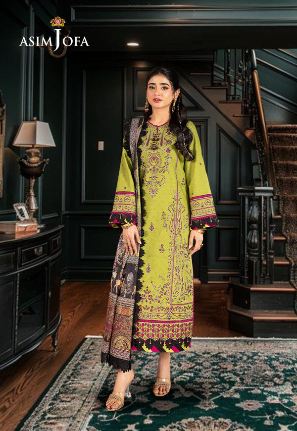 AJRA-23 EMBROIDERED JACQUARD 3 PCS