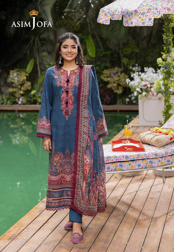 AJGB-09 PRINTED LAWN 3 PCS