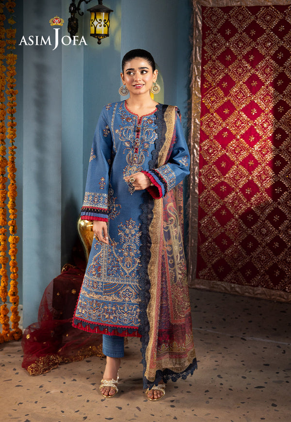 AJRA-27 EMBROIDERED JACQUARD 3 PCS