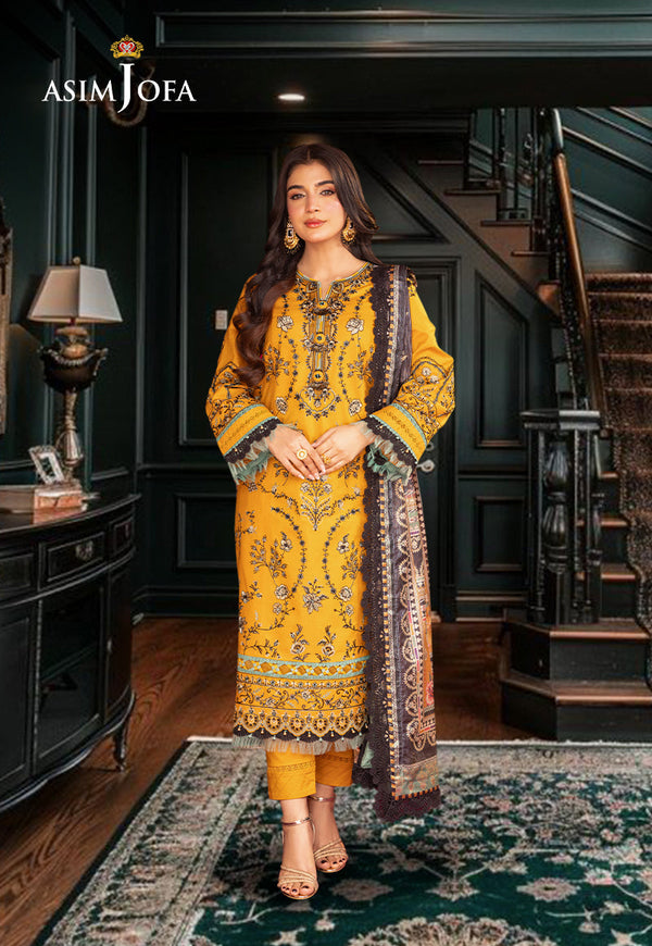 AJRA-07 EMBROIDERED LAWN  3 PCS