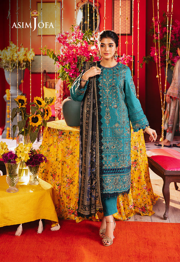 AJRA-21 EMBROIDERED JACQUARD 3 PCS