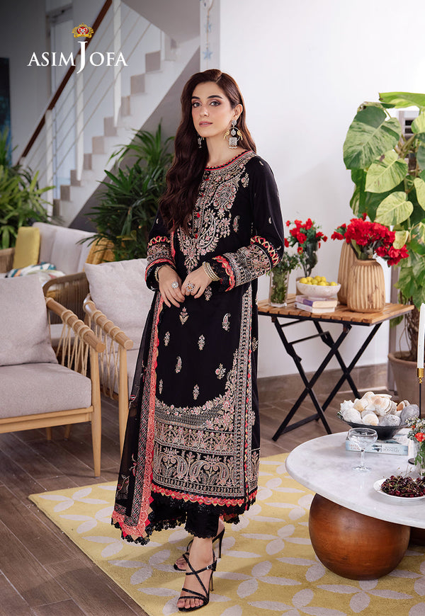 AJUR-08 EMBROIDERED LAWN 3 PCS