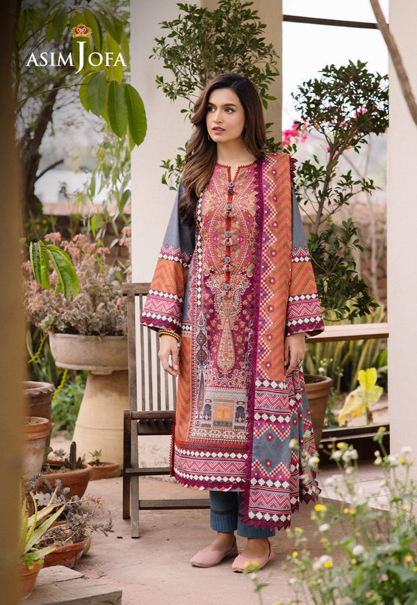 AJBUD-10 PRINTED LAWN 3 PCS