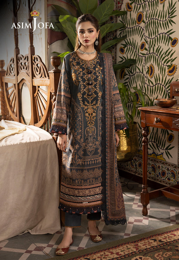 AJNRP-05 STITCHED EMBROIDERED CAMBRIC 3 PCS