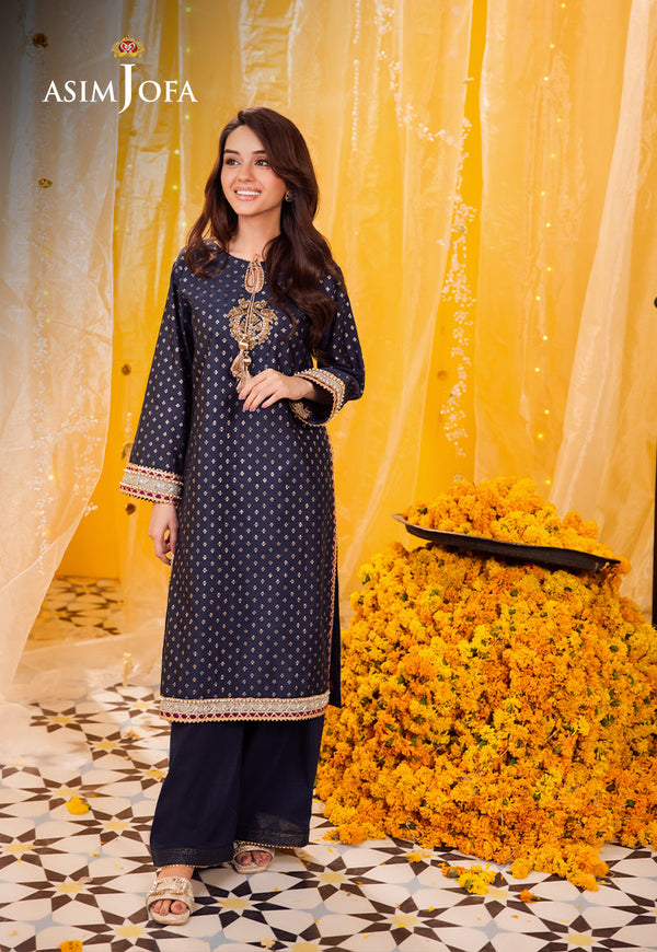 AJFP-13 EMBROIDERED ZARI JACQUARD 2PC