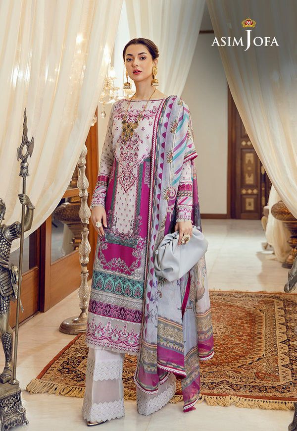 AJRL-14 EMBROIDERED LAWN 3 PCS