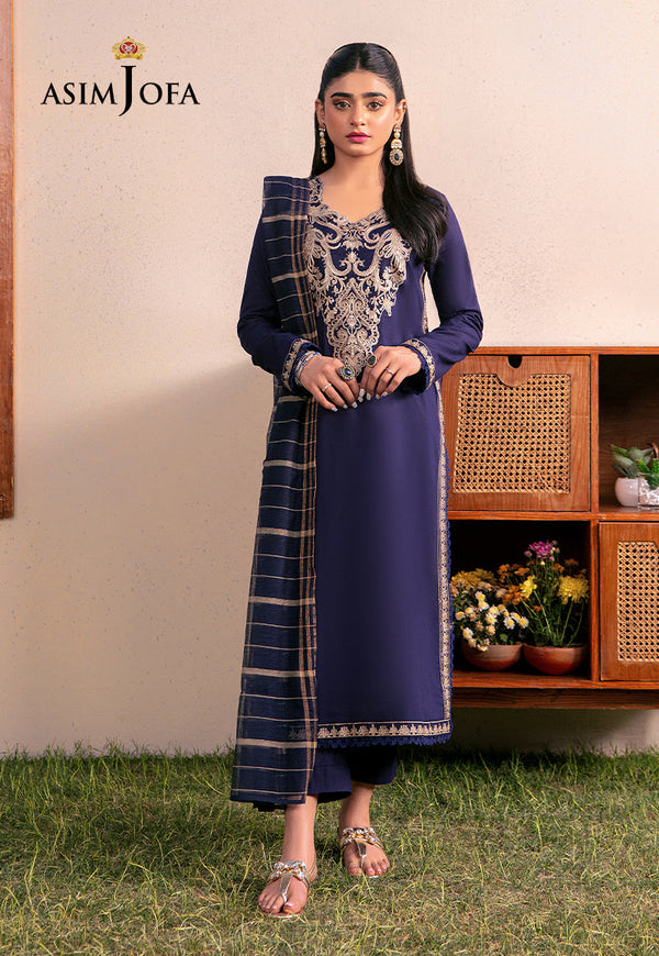 AJOD-33 EMBROIDERED CAMBRIC 3 PCS